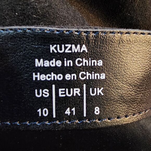 Sexy Black Kuzma Knee High Heeled Boots Women's Size 10 - Picture 10 of 12